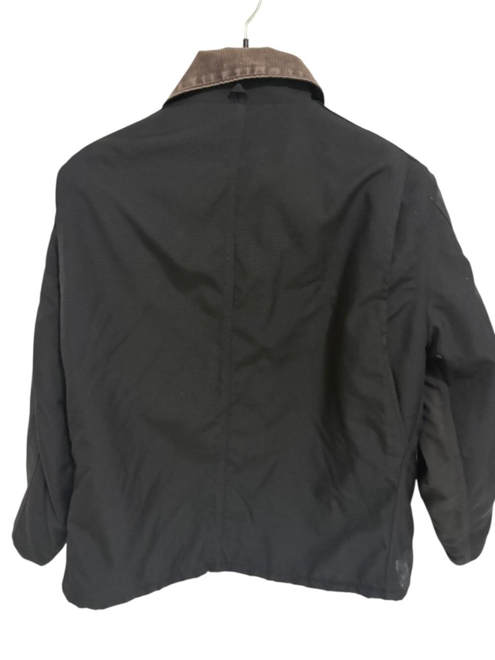 Vintage Carhartt Black Barn Chore Logo Jacket Quilt Lined Brown Cord Trim 2XL - Picture 8 of 8